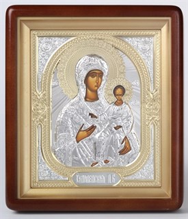 Икона в киоте 18х24 фигурный объёмная Смоленская Божья Матерь 236229