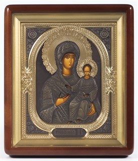 Икона в киоте 18х24 фигурный комбинированая (зол.патин) Смоленская Божья Матерь 236218
