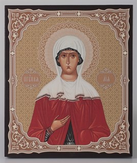 Икона на дереве 22х26 объёмная Лия 238539