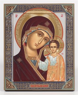 Икона на дереве 18*24 с ковчегом Казанская Божья Матерь 237707