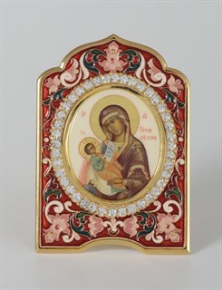 Икона именная эмаль живопись золочение Утоли мои печали 237547