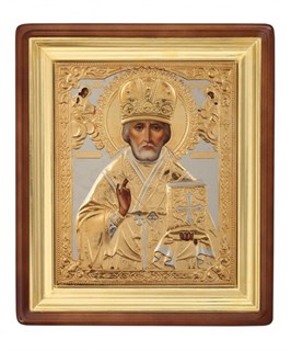 Икона живописная в киоте 40х50 Николай Чудотворец 237177