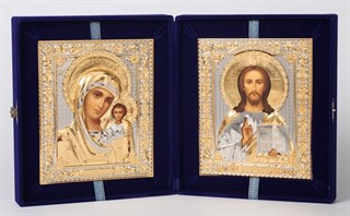 Складни живописные в футляре 18х24 темпера ризы №242 (бархат) 235753