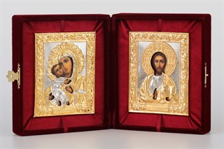 Складни живописные в футляре 11х13 ризы (бархат) 235778
