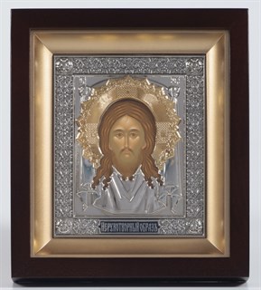 Икона в киоте 11х13 фигурный подрамник золоч Спас Нерукотворный 235805