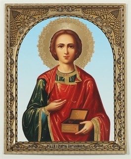 Икона в киоте 11х13 фигурный патинированая Владимирская Божья Матерь 235809