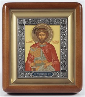 Икона в киоте 11х13 фигурный Александр Невский 235821