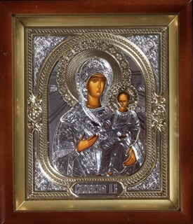 Икона в киоте 18х24 объёмная Смоленская Божья Матерь 235961