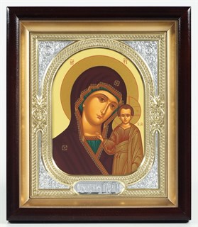 Икона в киоте 18х24 риза-рамка Казанская Божья Матерь 235970
