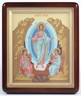 Икона в киоте 18х24 фигурный Воскресение Христово 236059