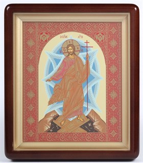 Икона в киоте 18х24 фигурный Воскресение Христово 236061