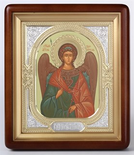Икона в киоте 18х24 фигурный венчик риза-рамка Ангел-Хранитель 236148