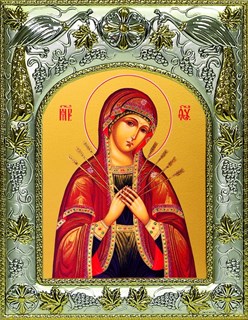 {{photo.Alt || photo.Description || 'Икона Семистрельная Божия Матерь освященная 14х18 см'}}