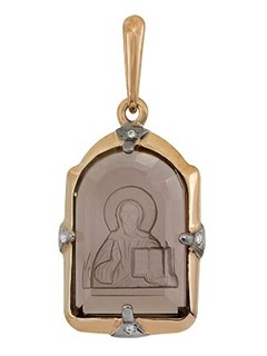 Образок золотой Николай Чудотворец 241108