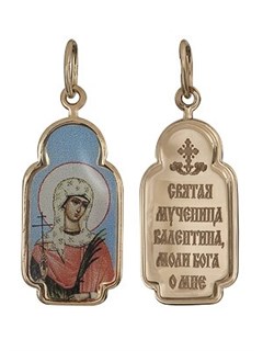 Образок золотой Блаженная Валентина 241402