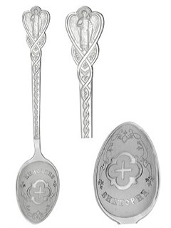 Ложка серебряная именная Виктория 241549