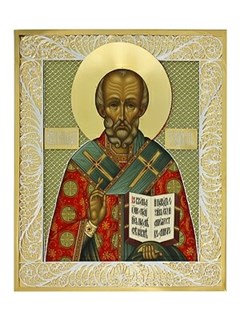 Икона Николая Чудотворца ювелирная 241637