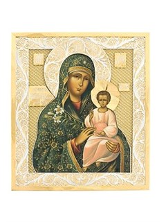 Икона Неувядаемый цвет серебряная 241662