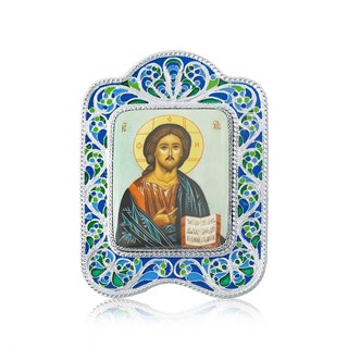 Икона Господь Вседержитель серебряная ювелирная 241696