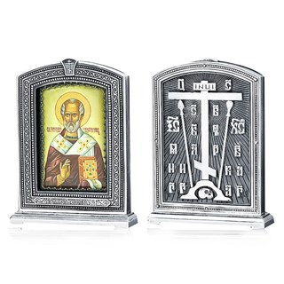 Икона Николай Чудотворец ювелирная серебряная 241715