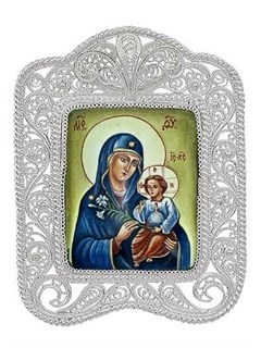 Икона Неувядаемый цвет серебряная 241726