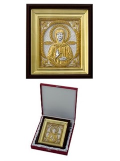 Икона Матроны Московской серебряная ювелирная 241735