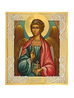 Икона Ангел-Хранитель серебряная ювелирная 241737