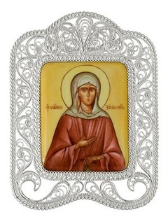 Икона Ксении Петербургской серебряная 241750