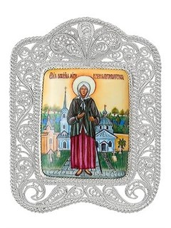 Икона Ксении Петербургской серебряная 241751