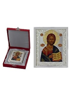 Икона Господь Вседержитель серебряная ювелирная 241759