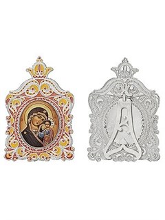 Икона Казанской Божией Матери серебряная ювелирная 241767