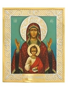 Икона Знамение Пресвятой Богородицы серебряная 241768