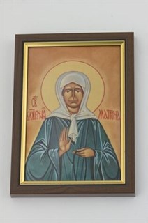 Икона Матроны Московской серебряная ювелирная 241798