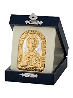Икона Николай Чудотворец ювелирная серебряная 241810