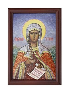 Плакетка Татьяна (Татиана) Мученица ювелирная серебряная 241815