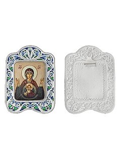Икона Знамение Пресвятой Богородицы серебряная 241844