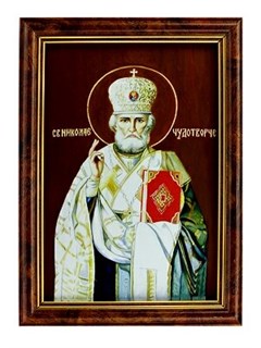 Икона Николай Чудотворец ювелирная серебряная 241859