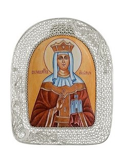 Икона Равноапостольная Ольга серебряная 241862