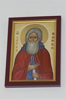 Икона Сергий Радонежский ювелирная серебряная 241866