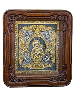 Икона Неопалимая Купина серебряная ювелирная 241885
