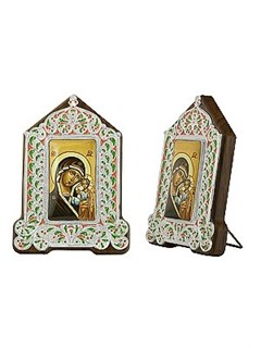 Икона Казанская Божия Матерь ювелирная серебряная 241886