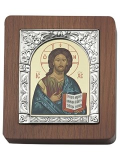 Икона Господь Вседержитель серебряная ювелирная 241928