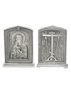 Икона Феодоровская Божия Матерь серебряная ювелирная 241931