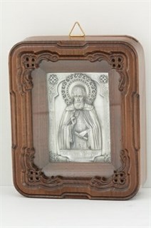 Икона Сергий Радонежский ювелирная серебряная 241946