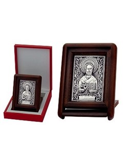 Икона Николай Чудотворец ювелирная серебряная 241948