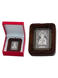 Икона Серафима Саровского серебряная ювелирная 241951