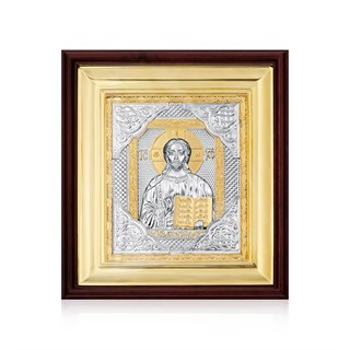Икона Господь Вседержитель серебряная ювелирная 242163
