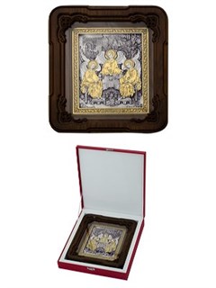 Икона Святая Троица ювелирная серебряная 242218