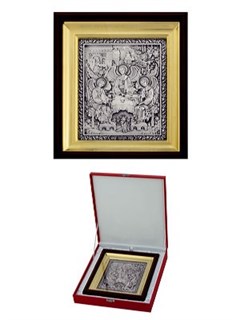 Икона Святая Троица ювелирная серебряная 242325