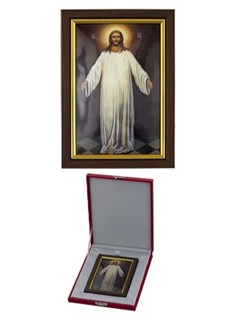 Икона Господь Вседержитель серебряная ювелирная 242332